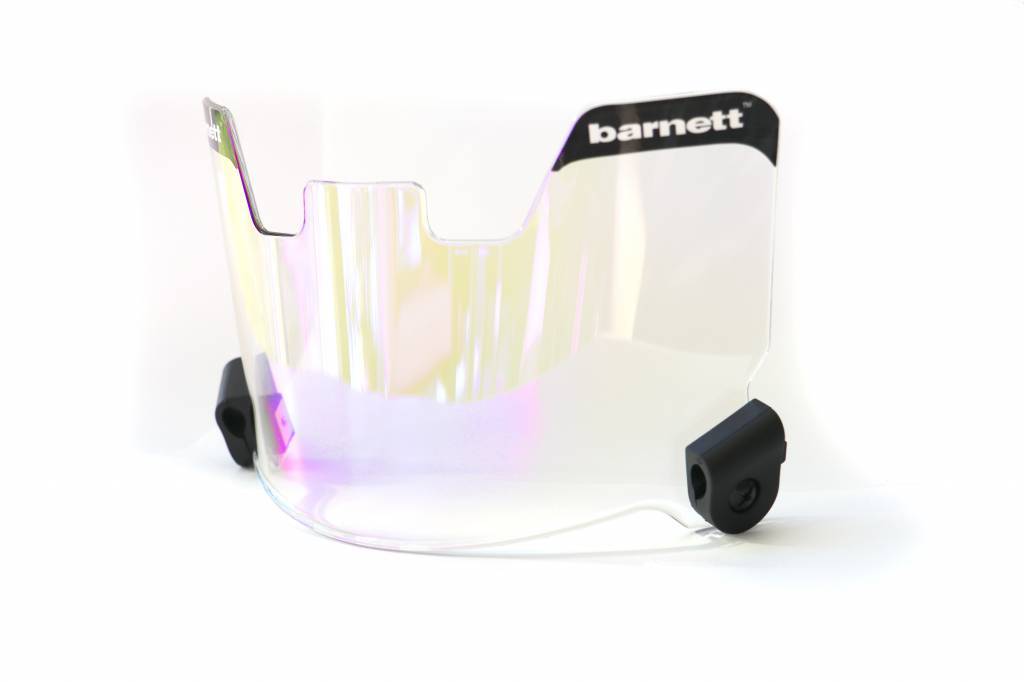 Balení 2 ks Barnett Eye shield pro americký fotbal (Clear + Modrá)